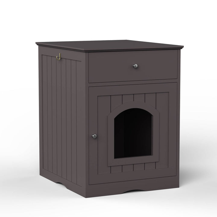 Transform Your Pet's Space with the Wooden Pet House Litter Box Enclosure