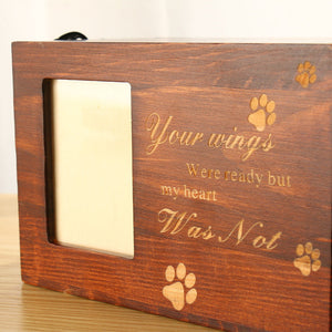 Cherishing Memories with the Solid Wood Pet Memorial Casket And Photo Frame
